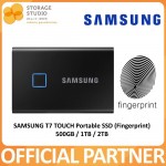 SAMSUNG T7 Touch Portable SSD, Black